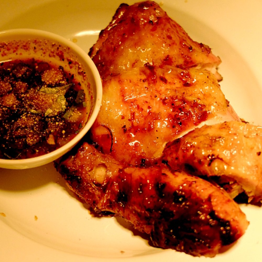 Som Saa - grilled thai style chicken with tamarind dipping sauce - Thai Near Me - London, XGL