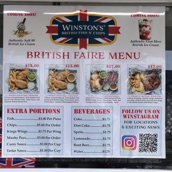 Winston's British Fish N Chips - Menu - Fish & Chips Near Me - Vancouver, Washington