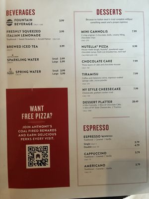 Menu photo 3 Anthony's Coal Fired Pizza & Wings Tampa, FL Menu photo 3 Anthony's Coal Fired Pizza & Wings Tampa, FL