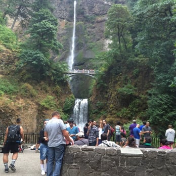 Multnomah Falls - The beautiful waterfall! Nice we didn't have to hike to see this beauty. - Hiking Near Me - Bridal Veil, Oregon Multnomah Falls - The beautiful waterfall! Nice we didn't have to hike to see this beauty. - Hiking Near Me - Bridal Veil, Oregon