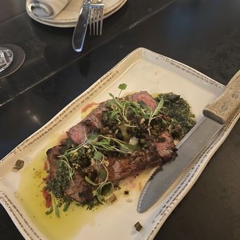 Butcher and the Brewer - Flank Steak with Chimichurri - New American Near Me - Cleveland, Ohio Butcher and the Brewer - Flank Steak with Chimichurri - New American Near Me - Cleveland, Ohio