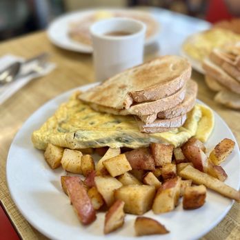 Miss Worcester Diner - Some Greek omelet action with a chocolate chip pancake back? Yes, please!! - Diners Near Me - Worcester, Massachusetts Miss Worcester Diner - Some Greek omelet action with a chocolate chip pancake back? Yes, please!! - Diners Near Me - Worcester, Massachusetts