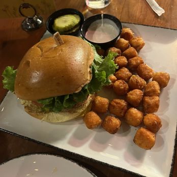 Tommy's Tavern + Tap - Burger with sweet potato tots - Pizza Near Me - Staten Island, New York