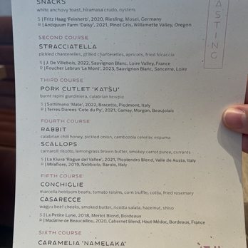 Ash - Tasting menu July 2024 - Italian Near Me - Tampa, Florida Ash - Tasting menu July 2024 - Italian Near Me - Tampa, Florida