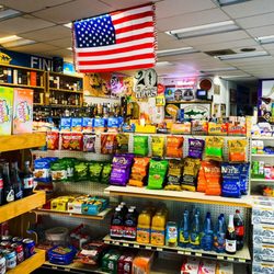 Giants Liquor & Food Services - Nice snack selection.  Lots of color in this store.
