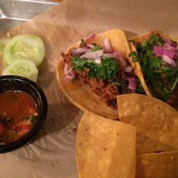 Cinco TacoBar - Al pastor and carnitas tacos! There are lots of toppings you can choose from! - Mexican Near Me - San Leandro, California