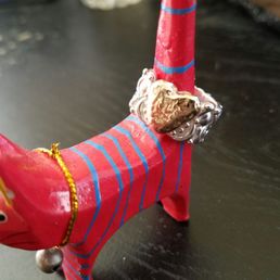 The heart matches the ring perfectly