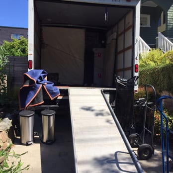 Moving Savers - Loading onto the rental truck Bryson moved materials from Seattle to the Bay Area - Movers Near Me - Seattle, Washington Moving Savers - Loading onto the rental truck Bryson moved materials from Seattle to the Bay Area - Movers Near Me - Seattle, Washington