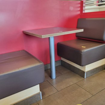 McDonald's - Ok...so the guy cleans the table top and throughout the restaurant the floors and seats have food and crumbs... yuck! - Fast Food Near Me - Monroe, Wisconsin