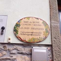 BnB da Beppe - The sign out front.