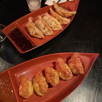 Nano Ramen & Sushi - a plate of dumplings and a plate of dumplings - Sushi Bars Near Me - Chicago, Illinois Nano Ramen & Sushi - a plate of dumplings and a plate of dumplings - Sushi Bars Near Me - Chicago, Illinois