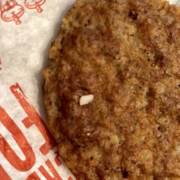 See that white speck? That's a shard of bone or industrial plastic that was in my wife's sausage McMuffin...yum! See that white speck? That's a shard of bone or industrial plastic that was in my wife's sausage McMuffin...yum!