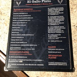 Gallo Pinto - Menu 1