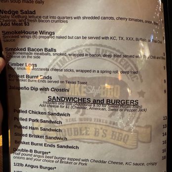 Double B's BBQ - food menu - Barbeque Near Me - West Allis, Wisconsin Double B's BBQ - food menu - Barbeque Near Me - West Allis, Wisconsin