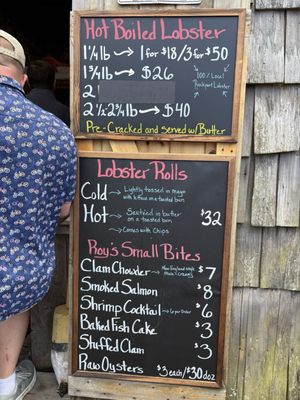 Menu photo 1 Roy Moore Lobster Rockport, MA Menu photo 1 Roy Moore Lobster Rockport, MA