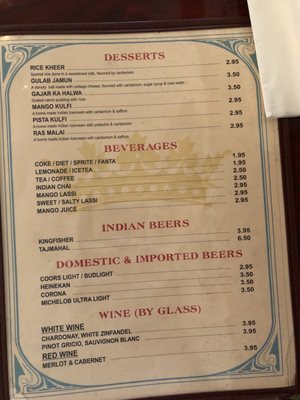 Menu photo 3 Taj Indian Restaurant Macon, GA