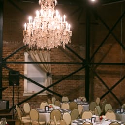 That stunning chandelier that lit the dance floor. It dims up or down, so you can stage the light for dinner and then lower it.