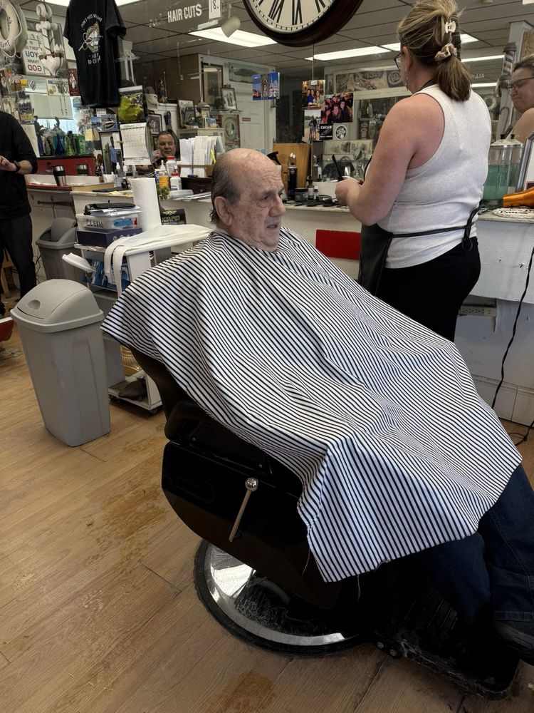 Louie and Joes Barber Shop Logo