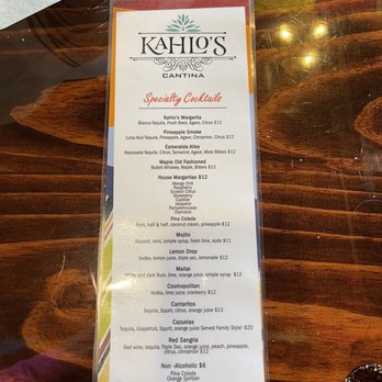 Kahlo’s Cantina - Cocktail menu - Mexican Near Me - Edmonds, Washington Kahlo’s Cantina - Cocktail menu - Mexican Near Me - Edmonds, Washington