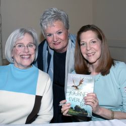 Woman's Club of Wisconsin - Carrie Matteson, Shelly Culea, and the author, Lynne Shaner, at the book launch luncheon.
