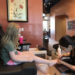 French Nail - Kid's pedi.    Amy was awesome!