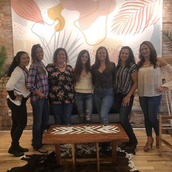 Three Birds Cafe - Our group photo taken by the staff! Such a cute interior - Cafes Near Me - Winter Garden, Florida