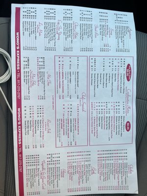 Menu photo 2 Wong's Express Azle, TX Menu photo 2 Wong's Express Azle, TX