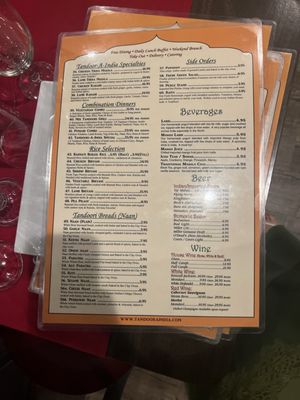 Menu photo 1 Tandoor-A-India Playa Del Rey, CA Menu photo 1 Tandoor-A-India Playa Del Rey, CA