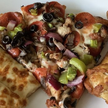 Mountain Mike's Pizza - Perfection: Cheesy bread, pizza and wings!  Deliciousness! - Pizza Near Me - Mountain View, California