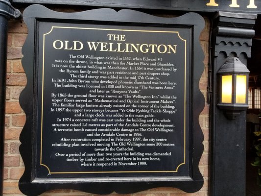 Menu photo 8 The Old Wellington Manchester, XGM Menu photo 8 The Old Wellington Manchester, XGM