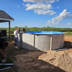Abilene's Above Ground Pool Services - Now setup today beautiful area!