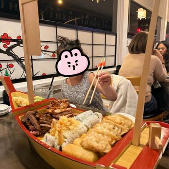 Minato Sushi - Ordered Teriyaki Boat, fresh and delicious. - Sushi Bars Near Me - Lake Forest, California Minato Sushi - Ordered Teriyaki Boat, fresh and delicious. - Sushi Bars Near Me - Lake Forest, California