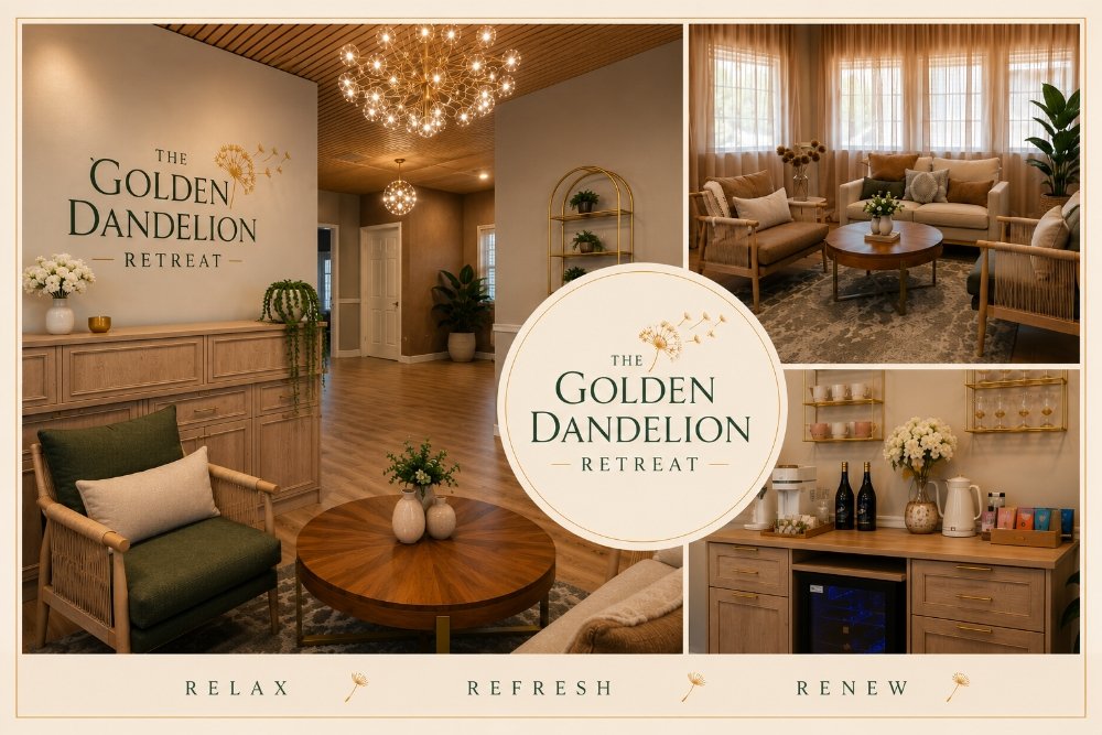 The Golden Dandelion Retreat Logo