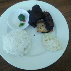 Uncle Sam's Burger - Tadyang with rice with side of coleslaw (condiments should be served separately)