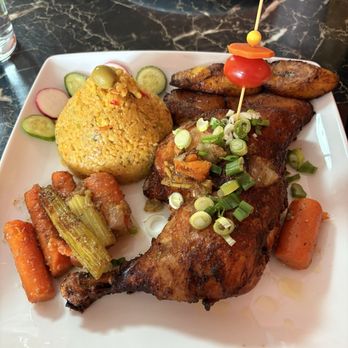 Arelita - Smoked chicken with yellow rice and maduros - Juice Bars & Smoothies Near Me - Colorado Springs, Colorado Arelita - Smoked chicken with yellow rice and maduros - Juice Bars & Smoothies Near Me - Colorado Springs, Colorado