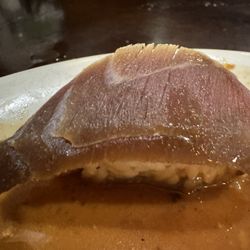 New China Buffet - Would you believe me if I told you this was tuna sushi and NOT ROAST BEEF?