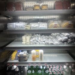 Churchill's - Cooler with various sandwiches, etc.
