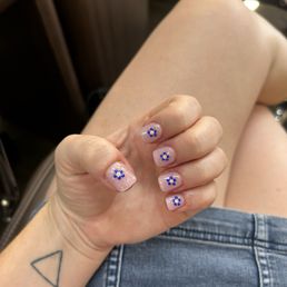 Short acrylic dip gel nails! Short acrylic dip gel nails!