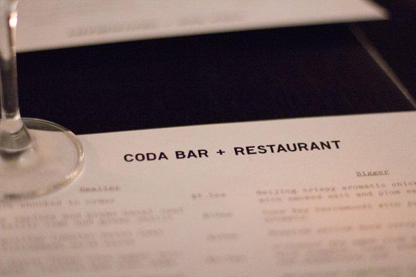 Menu photo 1 Coda Bar & Restaurant Melbourne, VIC Menu photo 1 Coda Bar & Restaurant Melbourne, VIC