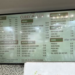 Menu Menu