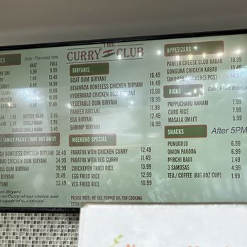 The Curry Club - Menu - Indian Near Me - Chesterfield, Missouri The Curry Club - Menu - Indian Near Me - Chesterfield, Missouri