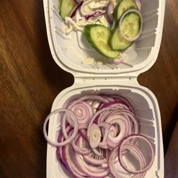 Onion salad from mango tree.