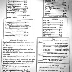 Bella Mae's - Menu (06/2020 - Subject To Change)
