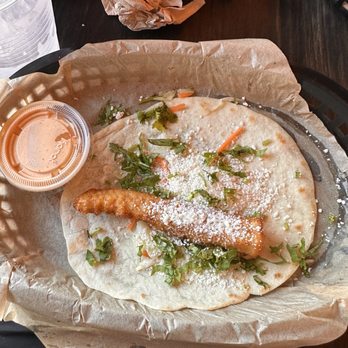 Torchys Tacos - Very sad Baja fish taco :( - Tacos Near Me - Fort Worth, Texas Torchys Tacos - Very sad Baja fish taco :( - Tacos Near Me - Fort Worth, Texas