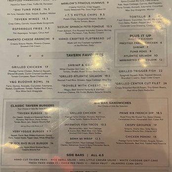 Marlow's Tavern - food menu - New American Near Me - Orlando, Florida
