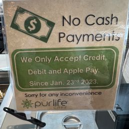 Trash to not accept cash Trash to not accept cash