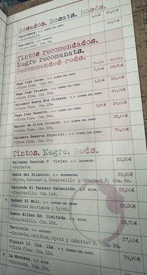 Menu photo 7 Asador de Aranda Barcelona, B