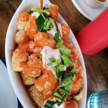 Lucky Buns - Patatas- so good. Romesco, cheese curds. So yum - Burgers Near Me - Washington, DC, District of Columbia