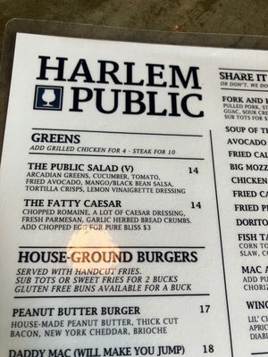 Menu photo 4 Harlem Public New York, NY Menu photo 4 Harlem Public New York, NY