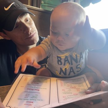 Vince's Spaghetti - Baby also loves food! You can purchase a baby bib - Italian Near Me - Rancho Cucamonga, California